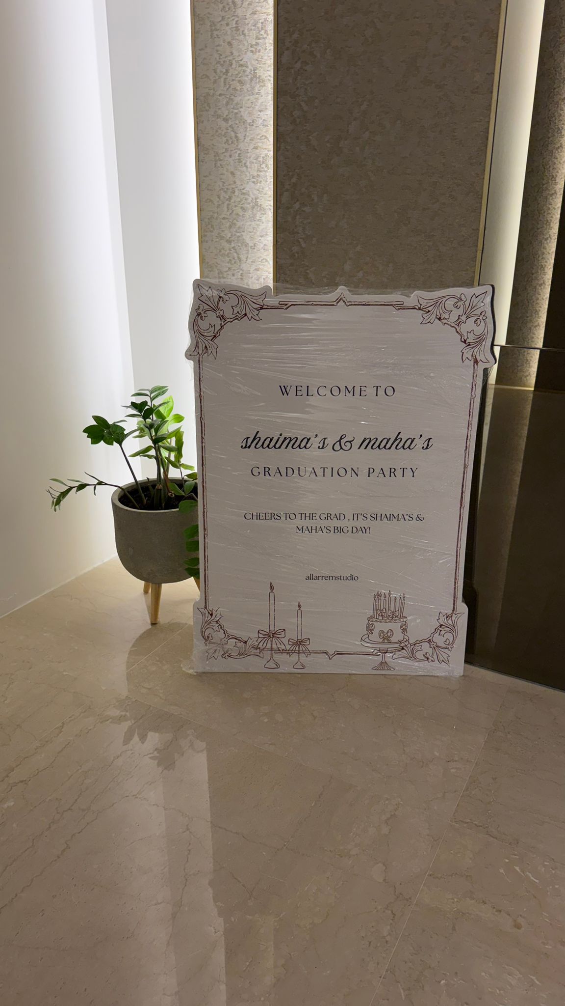 welcome board