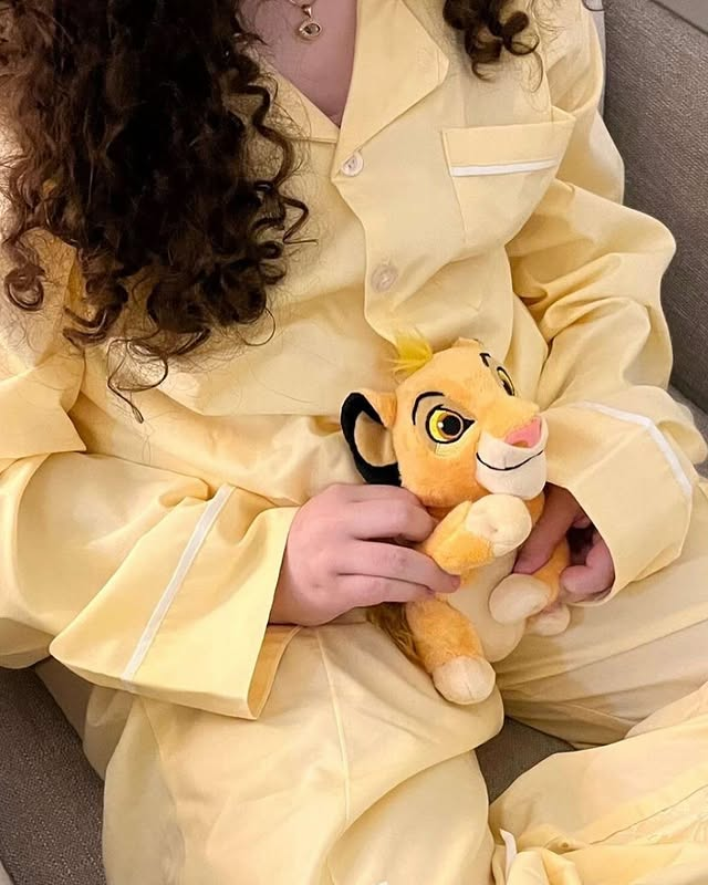 Yellow Pajama Set (Worn View)