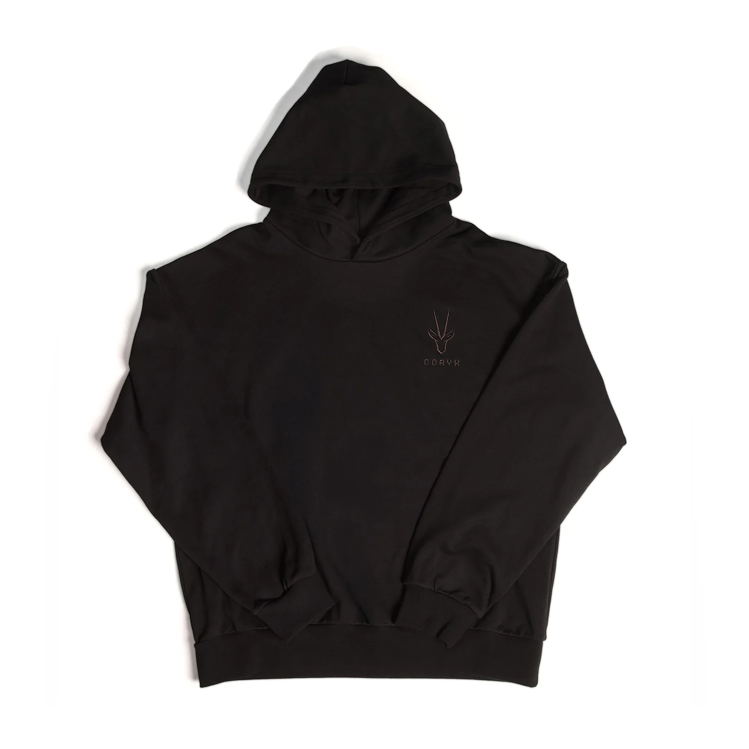 Black Crossover Hooded Sweatshirt