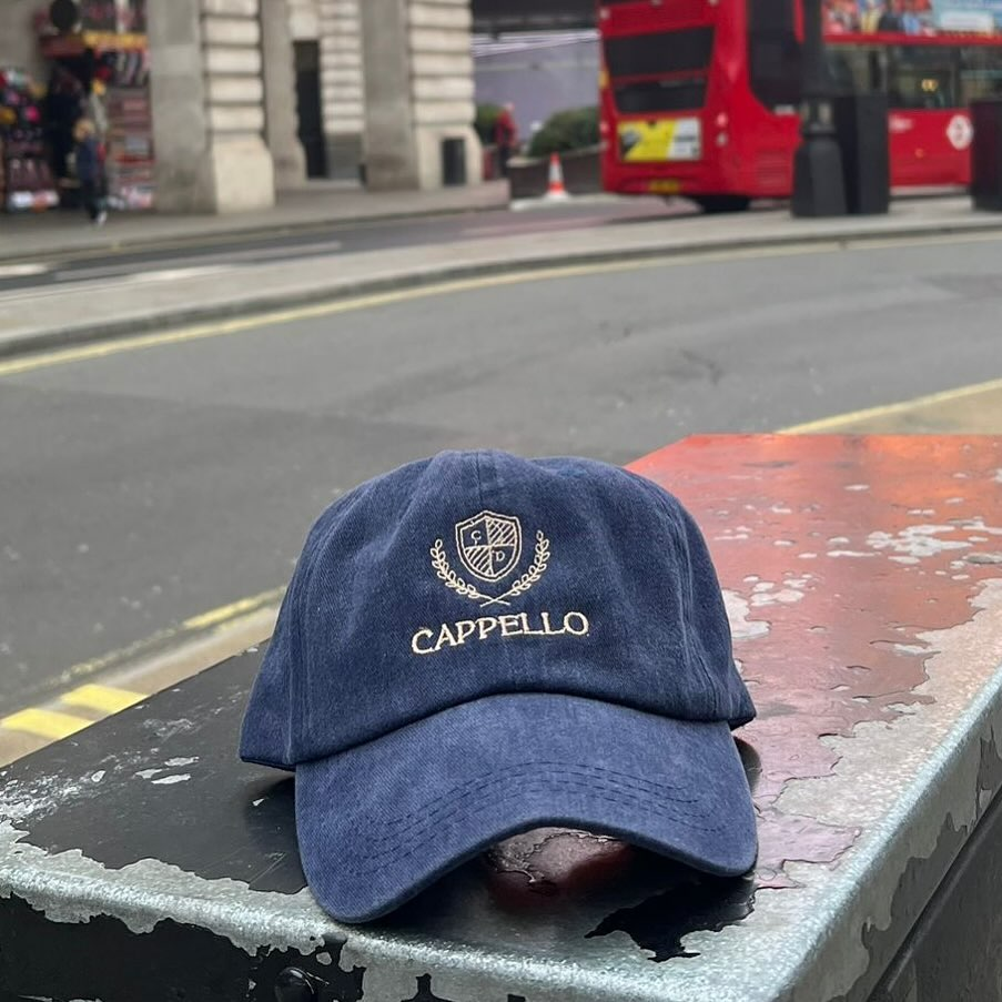 Navy 'Cappello' Crest Cap