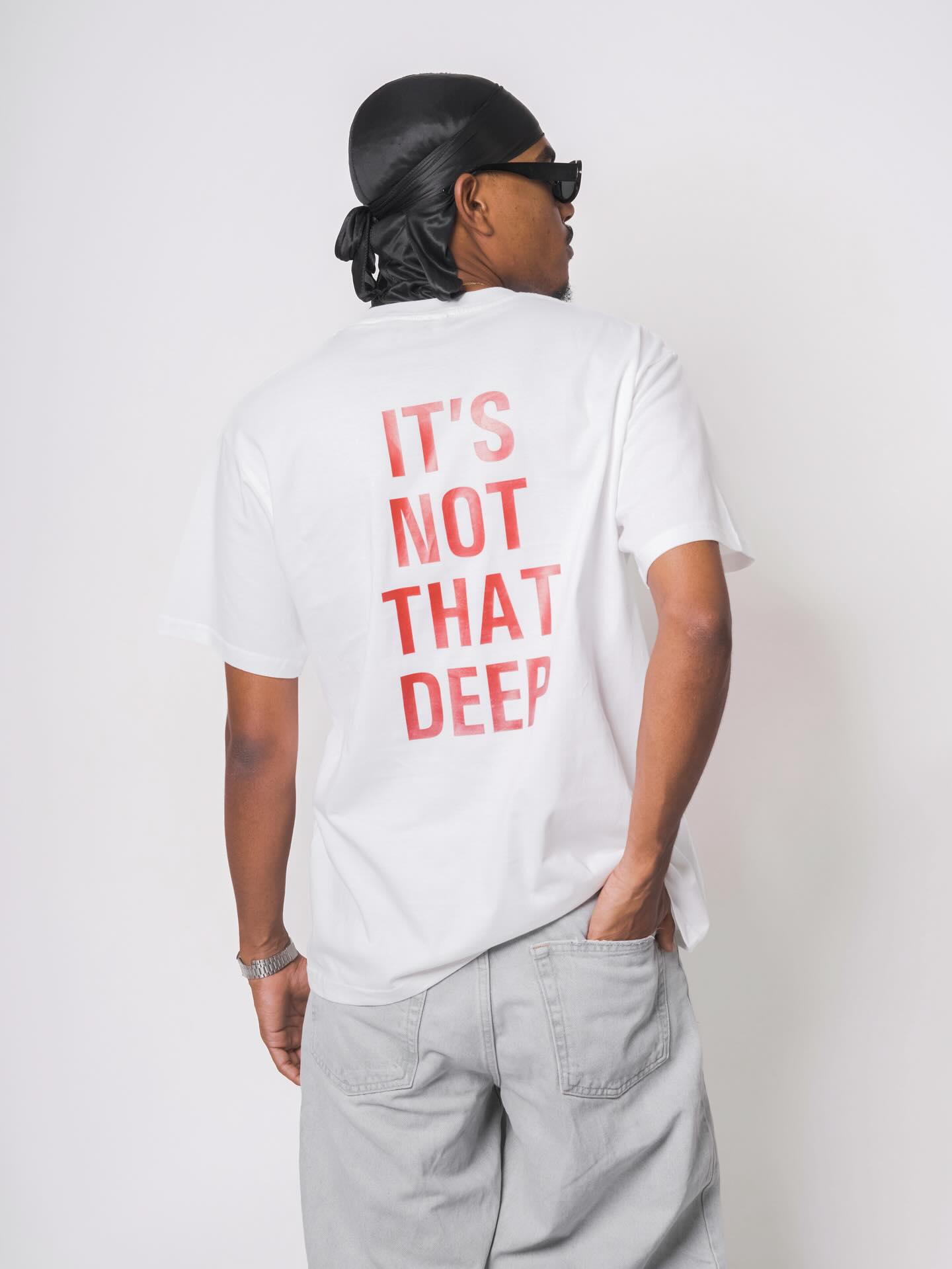 'It's Not That Deep' Red Text T-Shirt